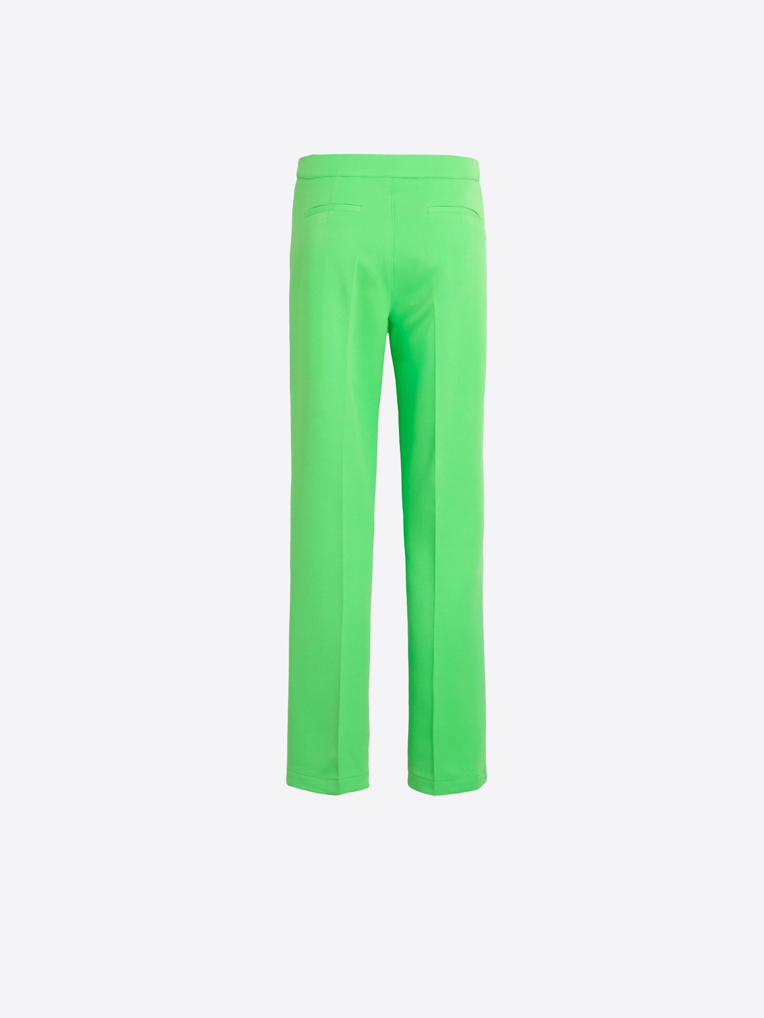 PANTALÓN RECTO VERDE LISO