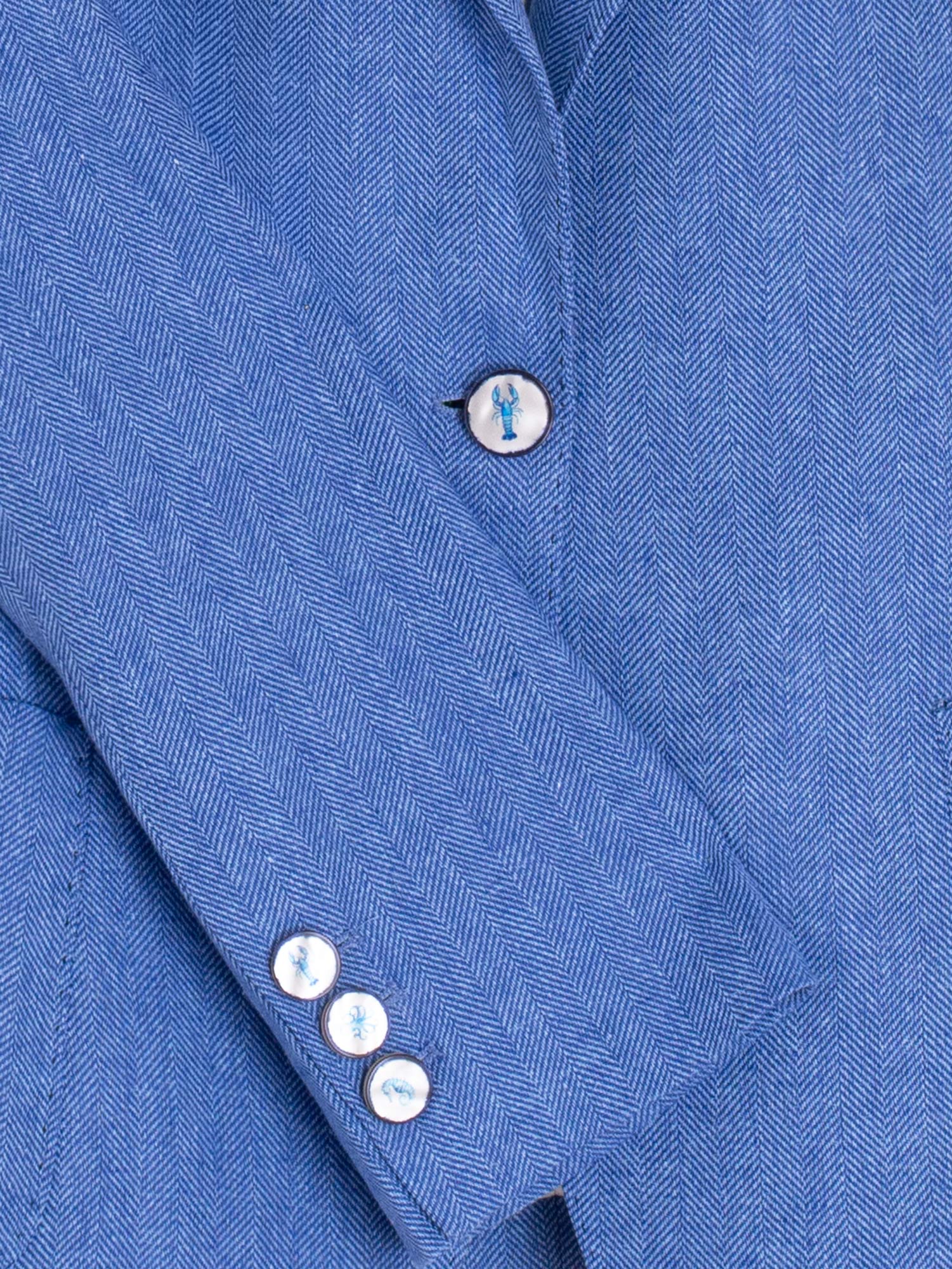 CHAQUETA AZUL CLARO BOLSILLOS DELANTEROS