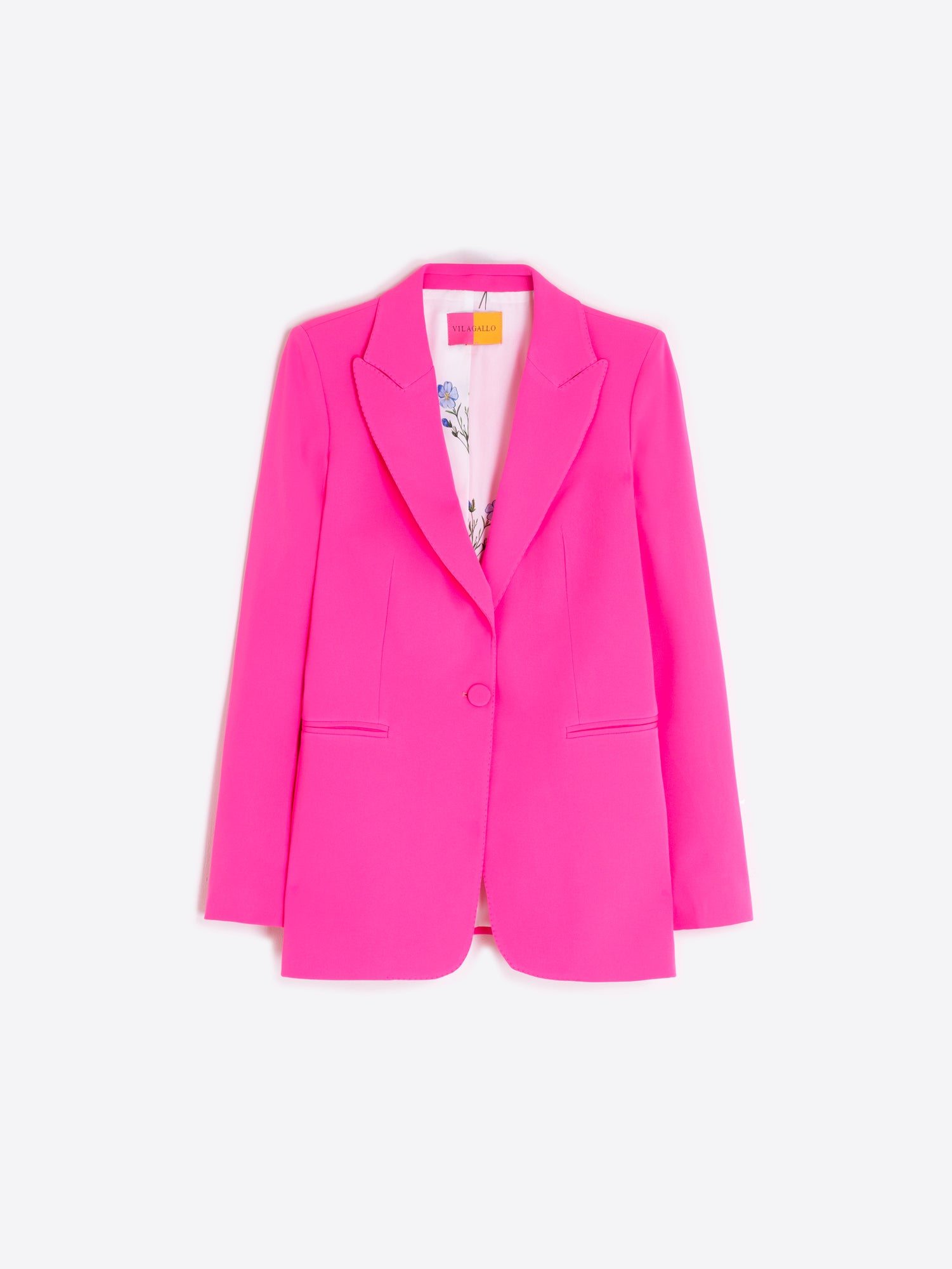 CHAQUETA FUCSIA FORRO ILUSTRADO