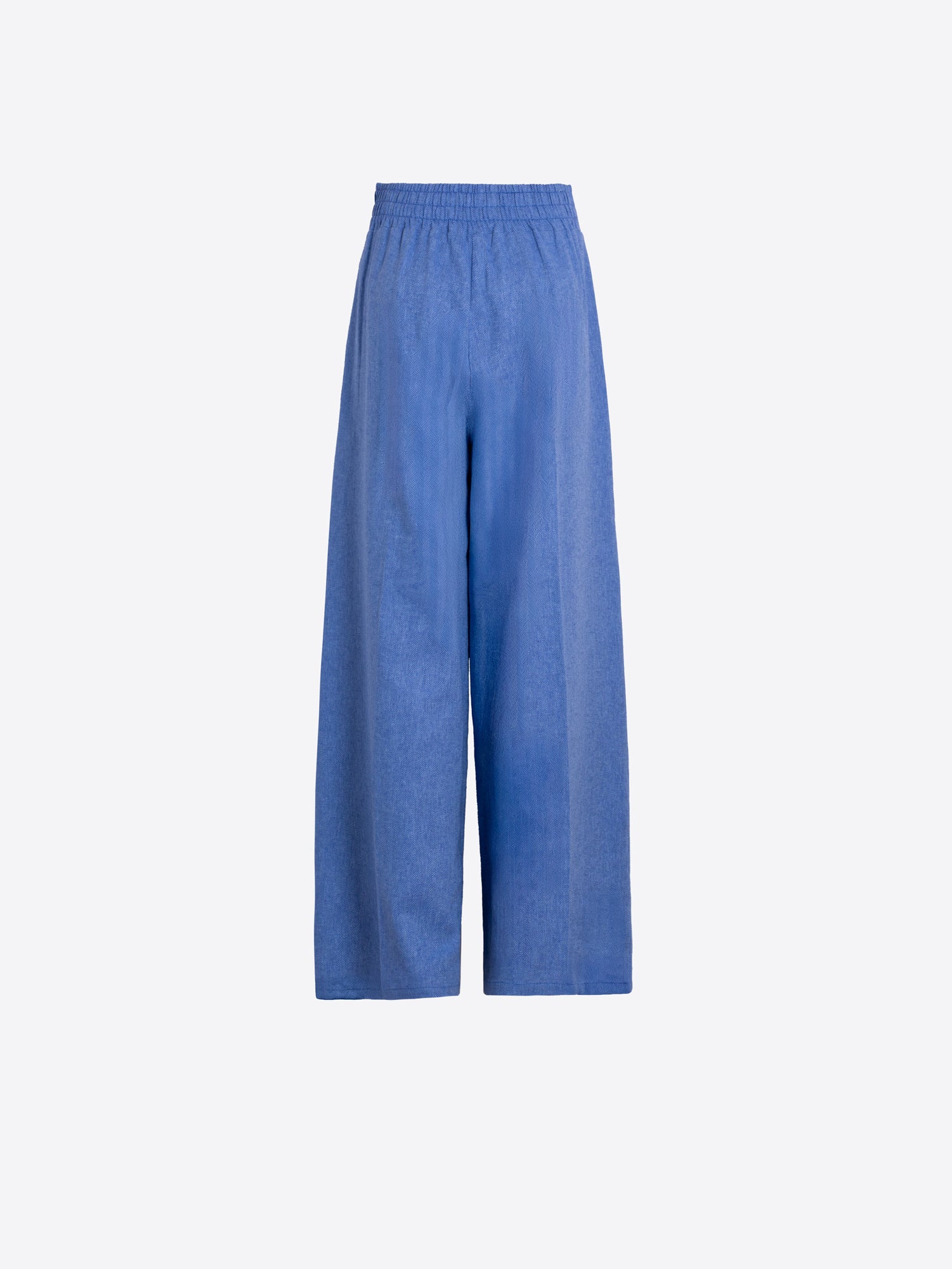 PANTALÓN ANCHO AZUL TABLAS DELANTERAS