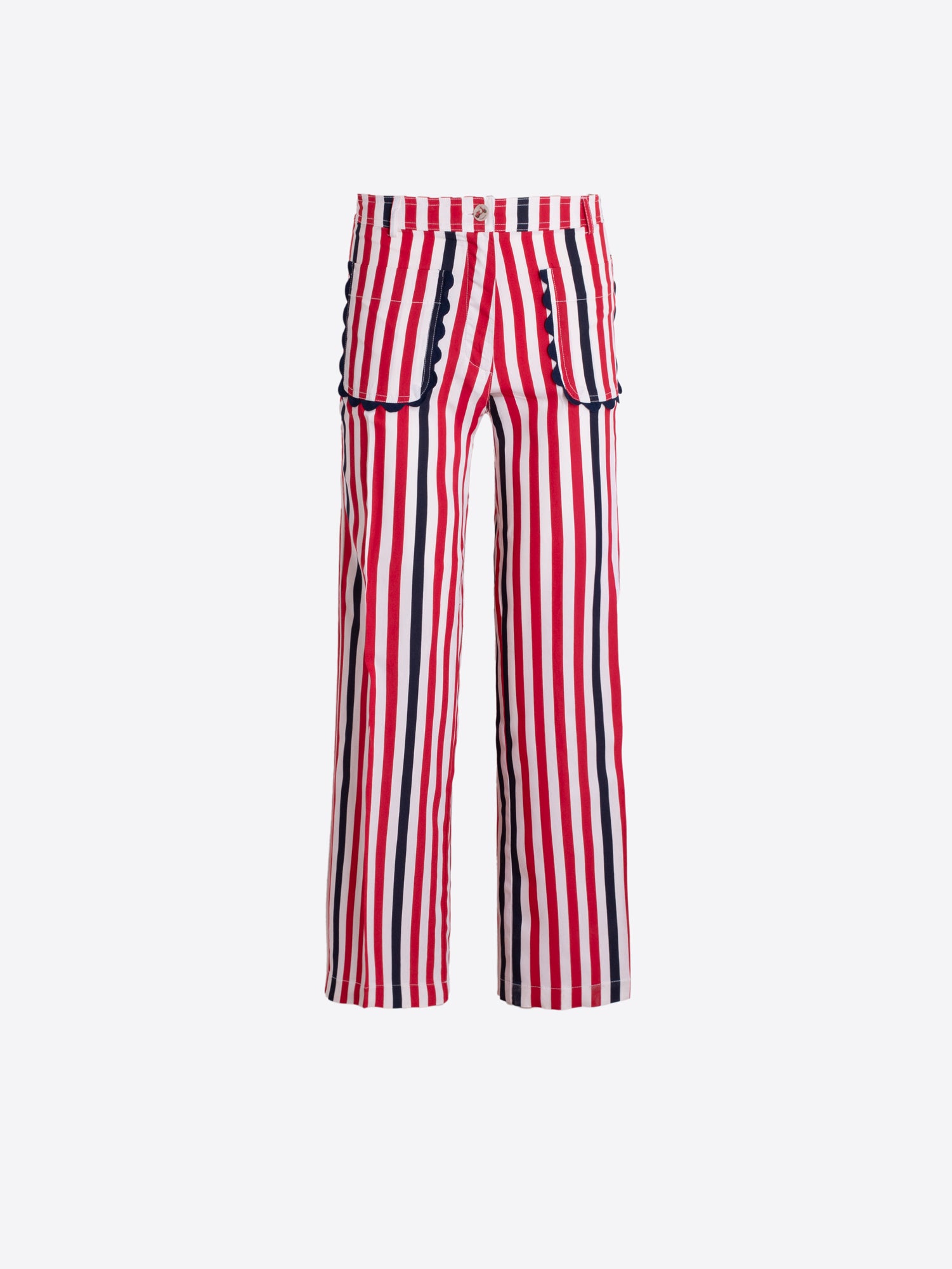 PANTALÓN MARINERO A RAYAS BOLSILLOS DECORADOS