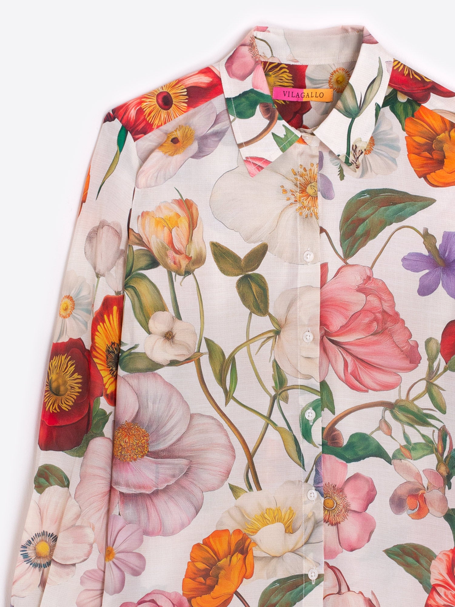 CAMISA ESTAMPADO FLORES ILUSTRADAS