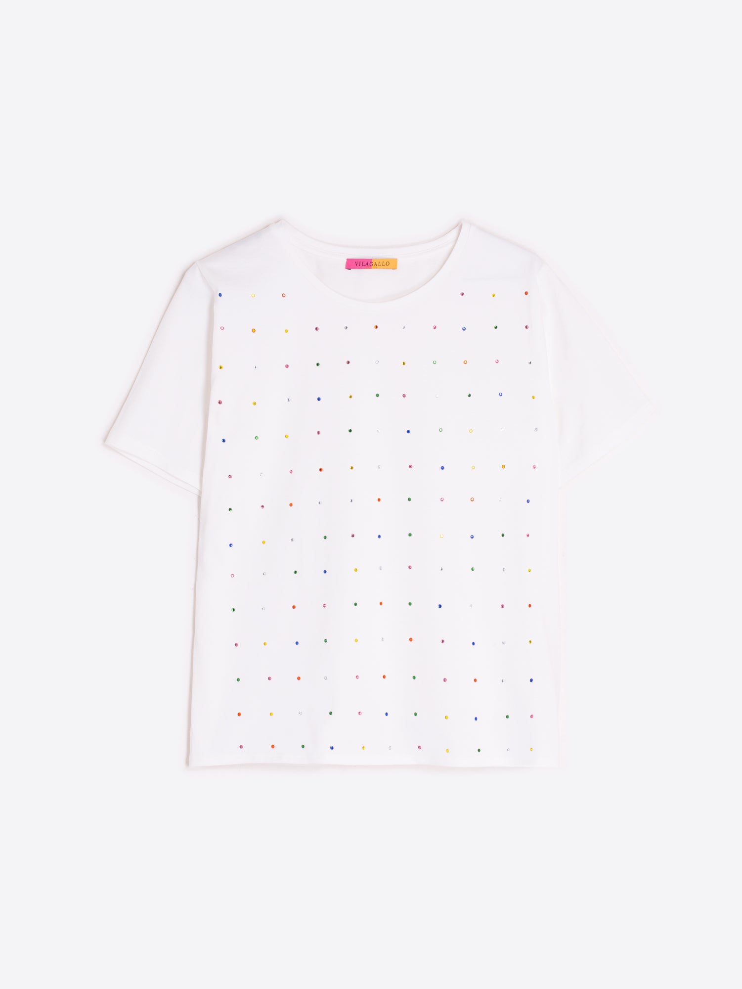 CAMISETA BLANCA  MULTICOLOR