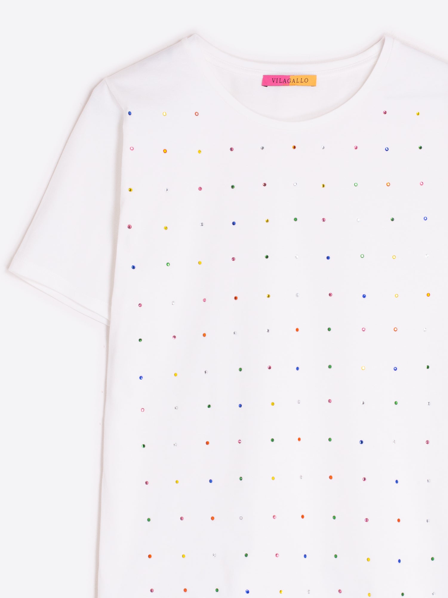 CAMISETA BLANCA  MULTICOLOR