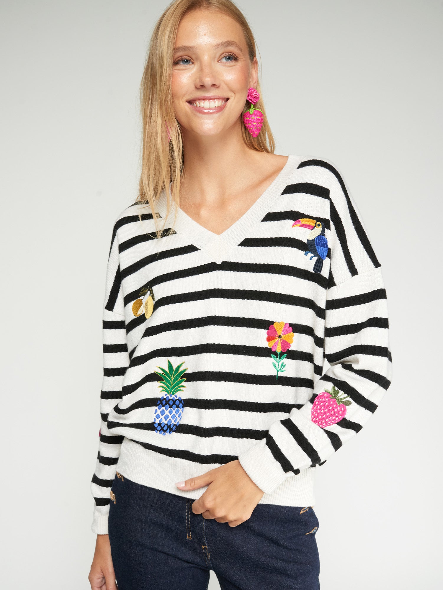 JERSEY RAYAS BORDADOS FRUTAS