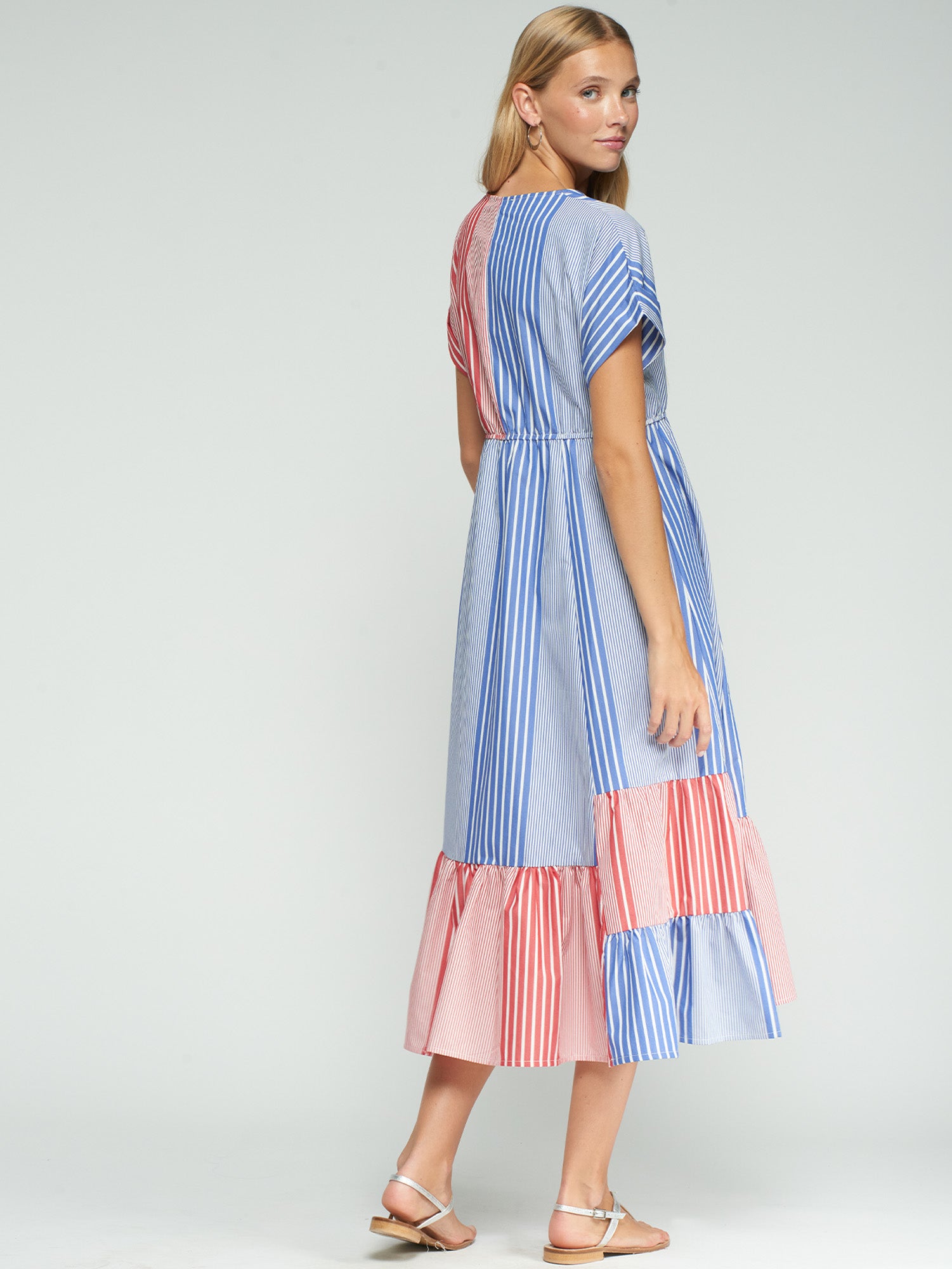 VESTIDO RAYAS BICOLOR