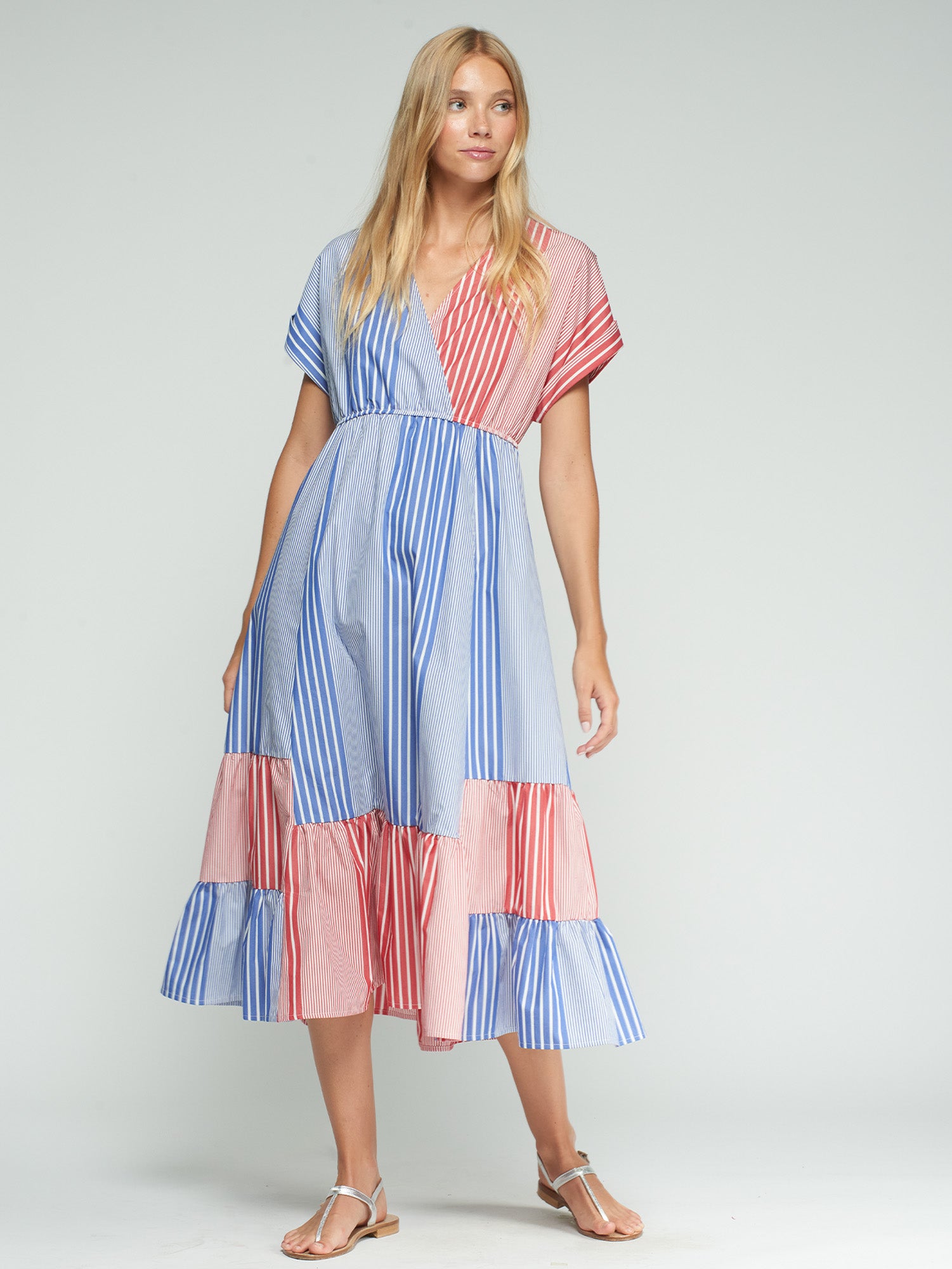 VESTIDO RAYAS BICOLOR