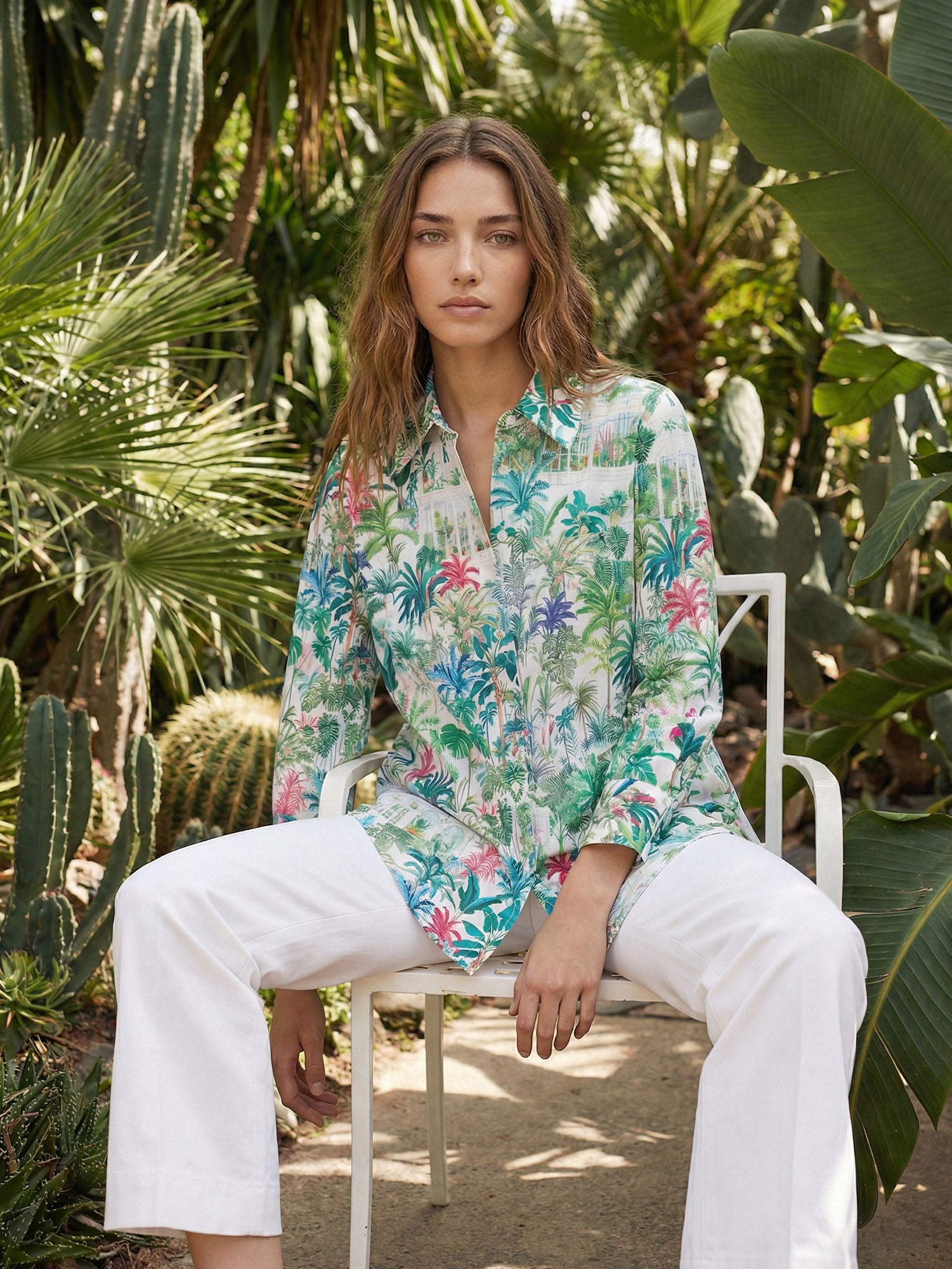 CAMISA ESTAMPADO INVERNADERO TROPICAL